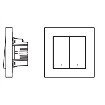 SMART+ MATTER Wall Switch 2 Channel