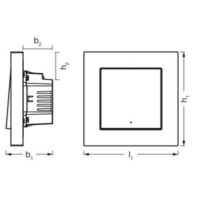 SMART+ MATTER Wall Switch 1 Channel