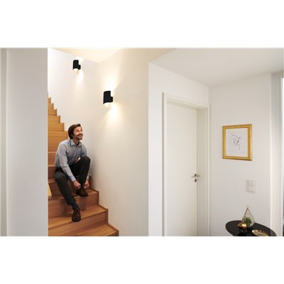 SMART+ MATTER Wall Twist Black 230x127mm Tunable White