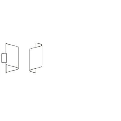 SMART+ MATTER Wall Twist Black 230x127mm Tunable White