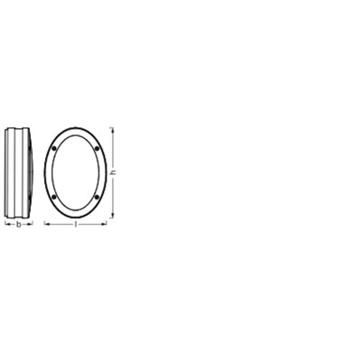 Endura Classic IP65 E27 Orbi Wall Dark Gray