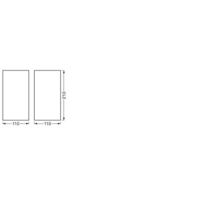 SMART+ MATTER Wall Wood 210X110mm Tunable White