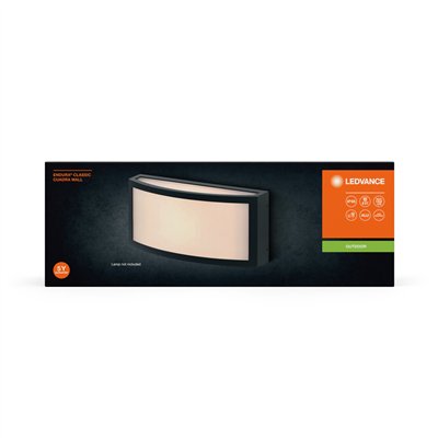 Endura Classic IP65 E27 Cuadra Wall Dark Gray