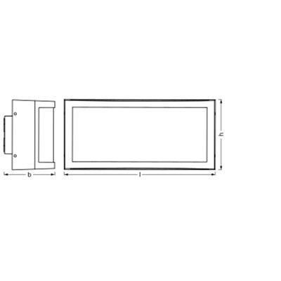 Endura Classic IP65 E27 Cuadra Wall Dark Gray