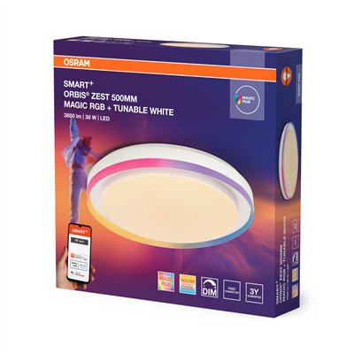 Smart+ Orbis Ceiling ZEST MAGIC RGB 500mm White