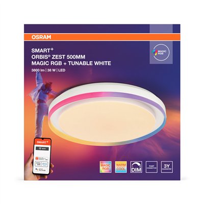 Smart+ Orbis Ceiling ZEST MAGIC RGB 500mm White