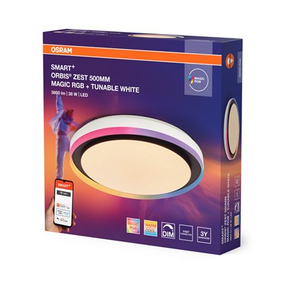 Smart+ Orbis Ceiling ZEST MAGIC RGB 500mm Black