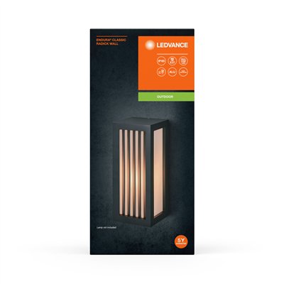 Endura Classic IP65 E27 Radick Wall Dark Gray