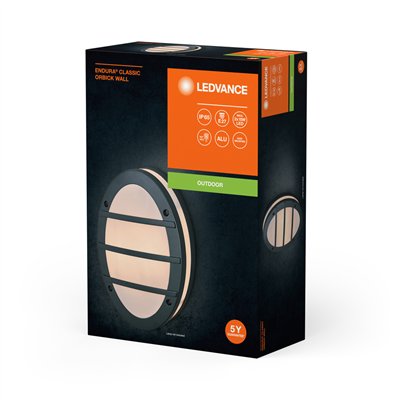 Endura Classic IP65 E27 Orbick Wall Dark Gray