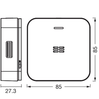 SMART+ WIFI CO Detector White
