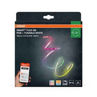 SMART+ WIFI Flex Strips Outdoor Multicolor 5M RGB Tunable White