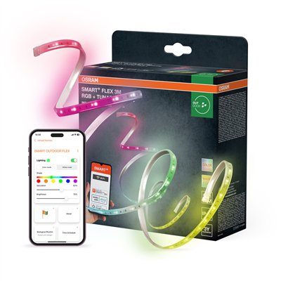 SMART+ WIFI Flex Strips Outdoor Multicolor 3M RGB Tunable White
