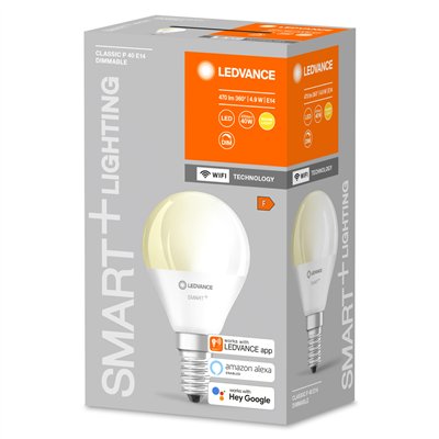 SMART+ WiFi Mini Bulb Dimmable 40  4.9 W/2700 K E14 