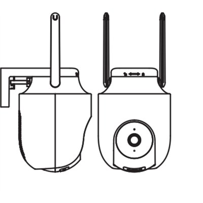 SMART+ WIFI Outdoor Camera 360 White