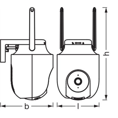 SMART+ WIFI Outdoor Camera 360 White