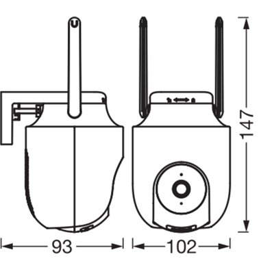 SMART+ WIFI Outdoor Camera 360 White