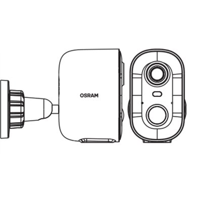 SMART+ WIFI Outdoor Camera Battery Solar White
