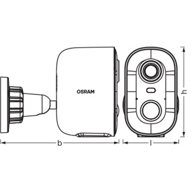 SMART+ WIFI Outdoor Camera Battery Solar White