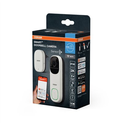 SMART+ WIFI Outdoor Camera Doorbell White