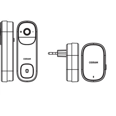 SMART+ WIFI Outdoor Camera Doorbell White