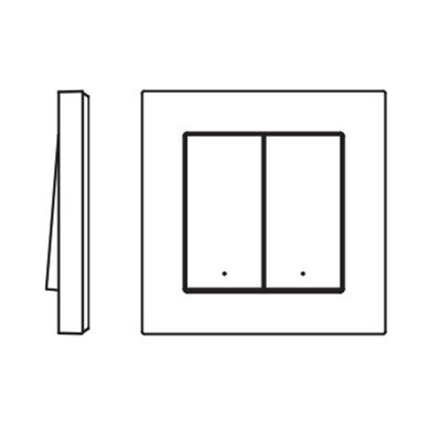 SMART+ WIFI Remote Wall Switch 2 Button