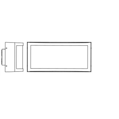 Endura Classic IP65 E27 Cuadra Wall Dark Gray