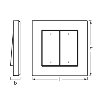 SMART+ WIFI Remote Wall Switch 4 Button