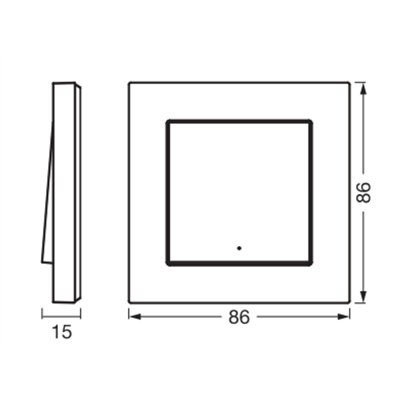 SMART+ WIFI Remote Wall Switch 1 Button