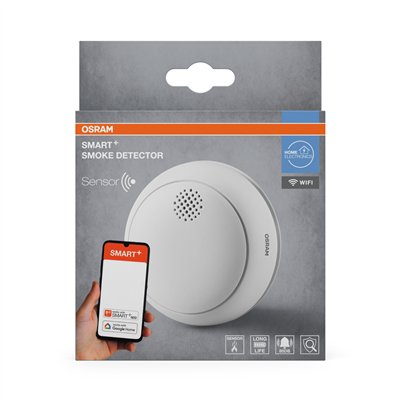 SMART+ WIFI Smoke Detector White