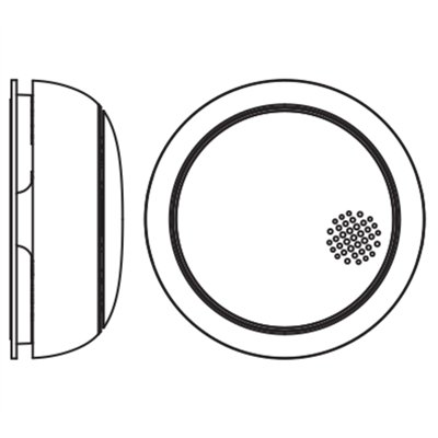 SMART+ WIFI Smoke Detector White