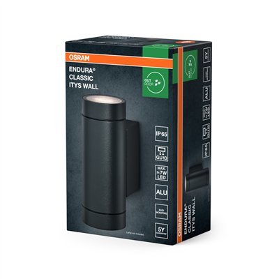 Endura Classic IP65 GU10 Itys Wall Dark Gray