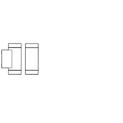 Endura Classic IP65 GU10 Itys Wall Dark Gray