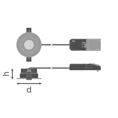 SPOT COMBO FIRE RATED ADJUST MS FPADJ V 7W MS827 DIM IP65 WT