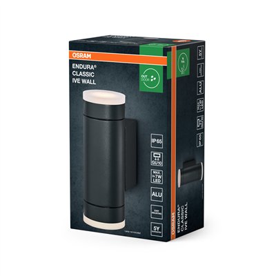 Endura Classic IP65 GU10 Ive Wall Dark Gray