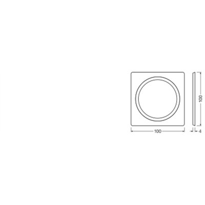SPOT FRAME D68 100X100 1X D68 SI