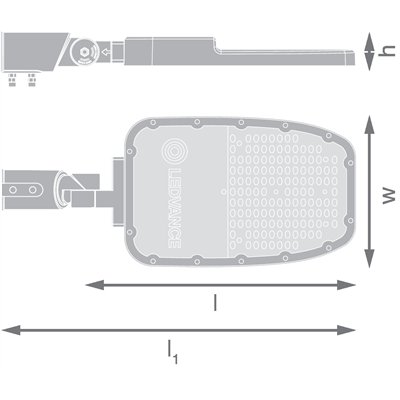 STREETLIGHT AREA LARGE RV35ST 90W 740 RV35ST GY