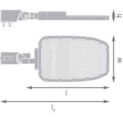 STREETLIGHT AREA LARGE RV35ST 120W 730 RV35ST GY
