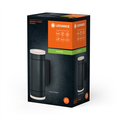 Endura Classic IP65 GU10 Ive Wall Dark Gray