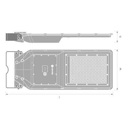 STREETLIGHT ECO SOLAR  20W 865 3200lm Black 