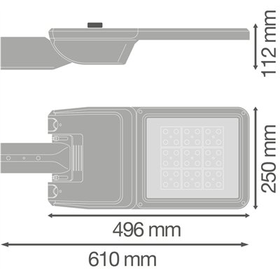 STREETLIGHT FLEX MEDIUM RV25ST P 58W 740 WAL