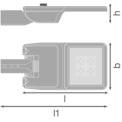 STREETLIGHT FLEX SMALL RV25ST P 25W 740 WAL