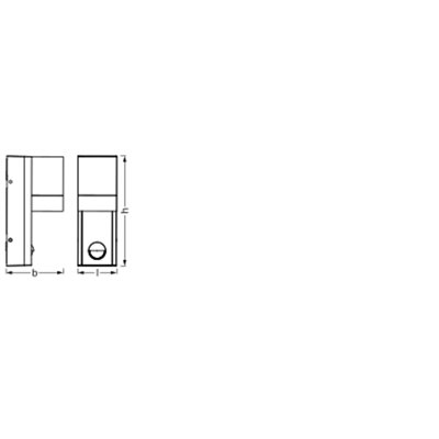 Endura Classic IP65 GU10 Isidor Wall Sensor Dark Gray