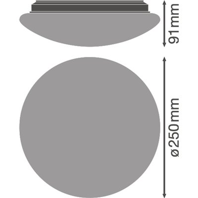 SURFACE CIRCULAR 250 SENSOR 13W 830 IP44