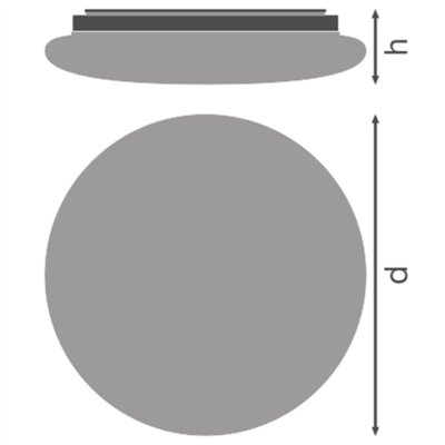 SURFACE CIRCULAR 350 3CCT 18W 3CCT IP44