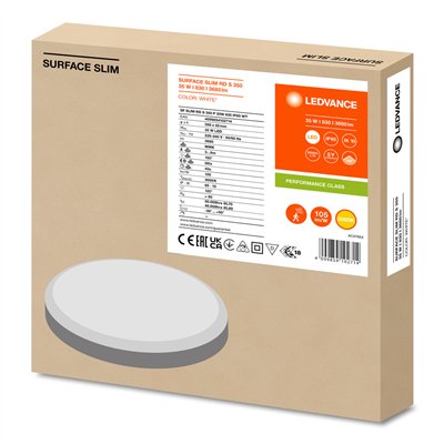 SURFACE SLIM IK10 RD 350 SENSOR 35W 830 WT IP65