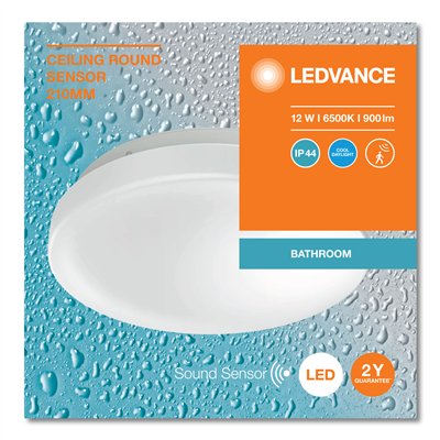 CEILING ROUND IP44 SENSOR 210 SEN 12W 865 IP44