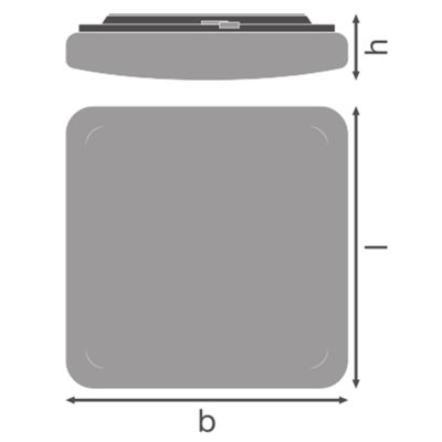 SURFACE SQUARE 330 24W 840 IP44