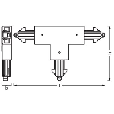Tracklight accessories T Connector White