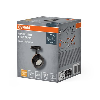 Tracklight Spot Beam 4.8W 830 Black