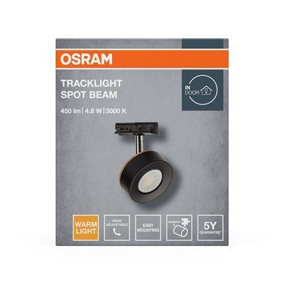 Tracklight Spot Beam 4.8W 830 Black